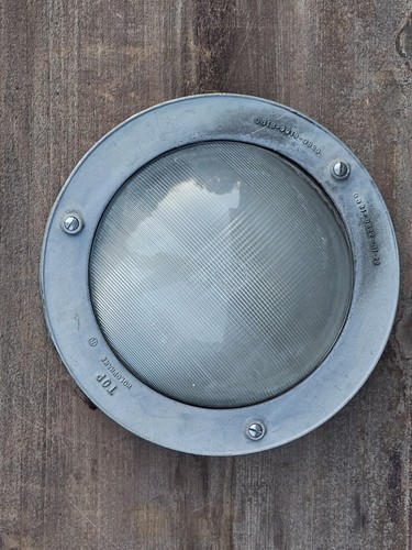 RARE ANTIQUE HOLOPHANE LIGHT INDUSTRIAL NAUTICAL PORT HOLE COLLECTIBLE FACTORY - Picture 17 of 20
