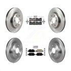 Front Rear Ceramic Pad Brake Rotor Kit For Cadillac Chevrolet Tahoe Escalade ESV