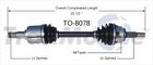 CV Axle Shaft-FWD, Auto Trans, 4 Speed Trans Front Left SurTrack TO-8078