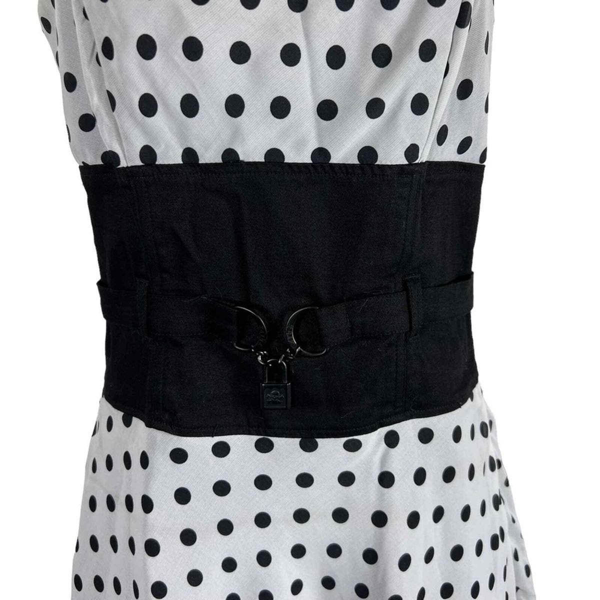 black and white polka dot dress amazon Zapakasa Women Black and White Tulle Midi Polka Dot Dress with Ruffles  Tiered A Line Deep V-Neck Cocktail Dress main image 1