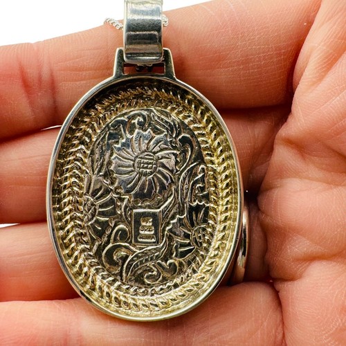 Whitney Kelly Sterling Silver Turquoise Pendant Necklace Southwestern Designer - Picture 7 of 11