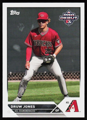 2023 Topps Pro Debut DRUW JONES #PD-25  Baseball  DIAMONDBACKS - Picture 1 of 2