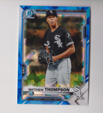2021 Bowman Chrome Sapphire BCP-74 Matthew Thompson WHITE SOX