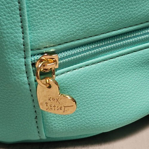 Betsey Johnson Lunch Box Tote Insulated Crossbody Bag EDM COOL Cat Blue 11x9x5 - Picture 7 of 12