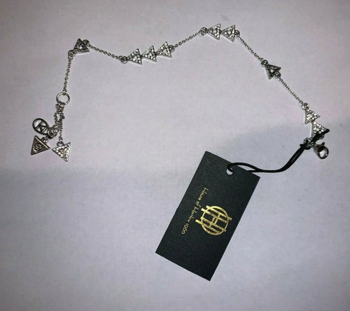 NEU MIT ETIKETT HOUSE of HARLOW 1960 *NILOTISCH* SILBER STRASS TRAINGLES BOHO ARMBAND - Bild 3 von 3