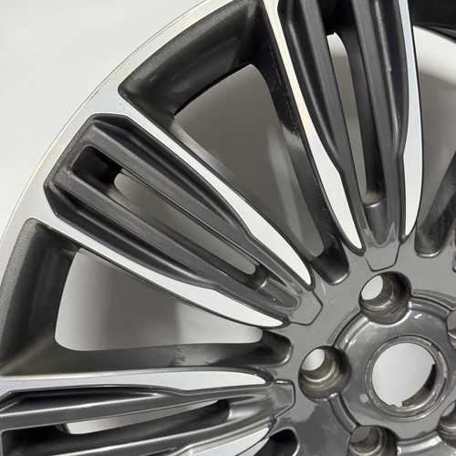 BENT* 22" LAND ROVER RANGE SPORT FACTORY OEM WHEEL RIM MACHINED CHARCOAL (1) - Picture 7 of 24