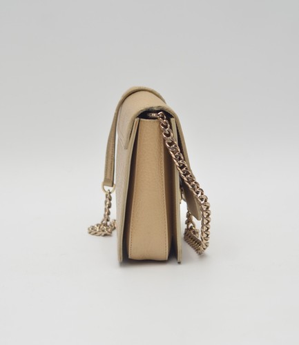 Roberto Cavalli Class Luxury Women's Beige Genuine Calf Leather Bag Handbag - Picture 4 of 16