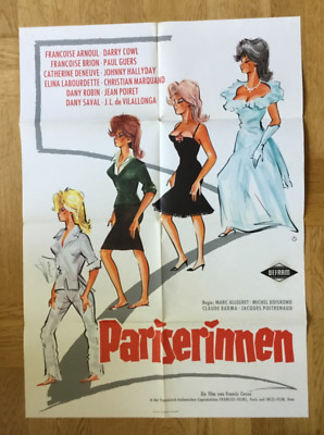 Pariserinnen (Kinoplakat '62) - Francoise Arnoul / Catherine Deneuve