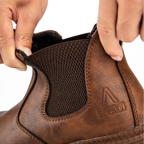 Steel Toe Work Boots for Men Women Safety Shoes Leather Industrial Sneakers - Bild 25 von 34