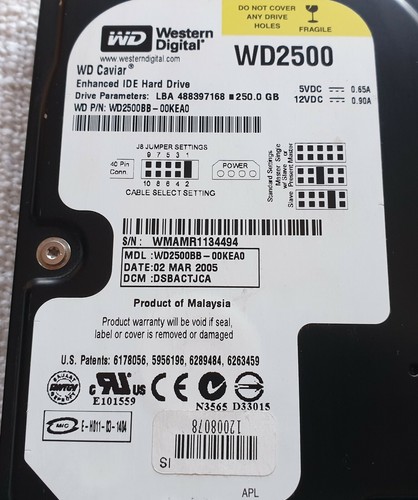 Disco Duro HDD 3.5 IDE PATA 40GB 80GB 250GB WD Seagate Samsung PC Torre - Imagen 15 de 19