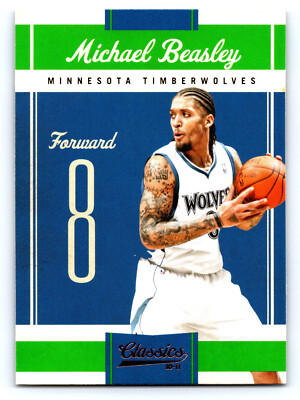 2010-11 Panini Classics Basketball 36 Michael Beasley Minnesota Timberwolves 