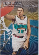 1999 SkyBox Metal Mike Bibby #21 Vancouver Grizzlies Basketball