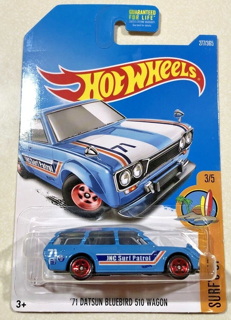 2015 Hot Wheels Surf's Up Series # 3/5 '71 Datsun Bluebird