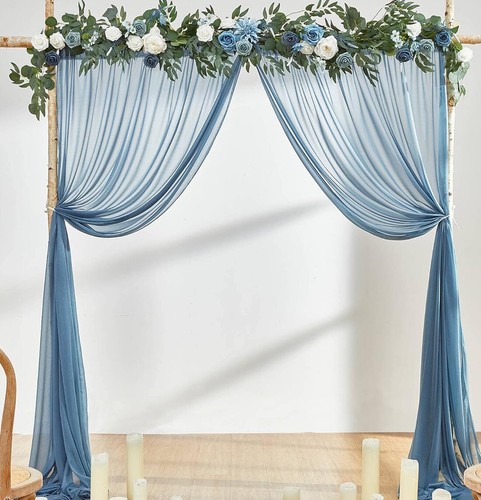 5' x 8' in chiffon pannello sfondo tenda foto sfondo arco di nozze decorazione palcoscenico - Foto 188 di 239