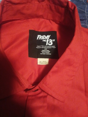 Friday the 13th Official Red Camp Crystal Lake Button Up Shirt - Size XL - Bild 4 von 10