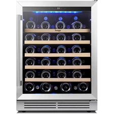 Yeego 24" Wine Refrigerator Cooler Fridge 52 Bottles Capacity Energy Efficient