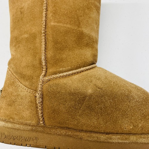 Bearpaw Womens 608W-Emma Short Fur Lined Suede Hickory Brown Winter Boots Size 6 - Picture 16 of 20