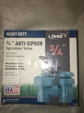 Orbit Sprinkler Valve 3/4" inch Anti-Siphon Heavy Duty 57623 new