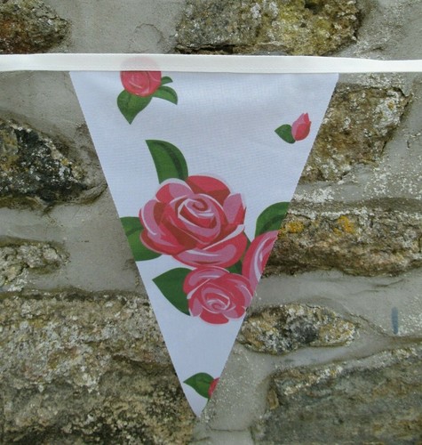 Floral Flowers Pattern Flag Polyester Bunting - Premium Quality - Picture 37 of 39