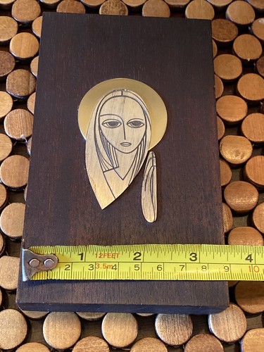 Emaus Virgin Mary Stigmata Sterling 925 Vintage Vtg Catholic Church Religious - Picture 11 of 11