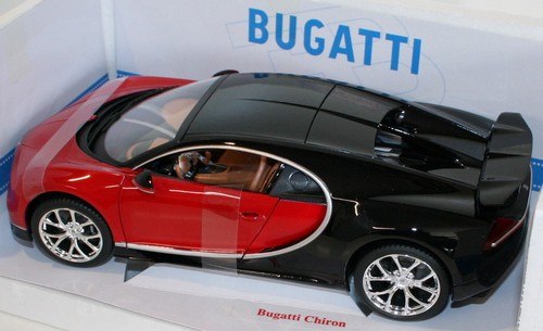 Burago 1/18 Scale 18-11040R - Bugatti Chiron - Red & Black - Picture 5 of 6