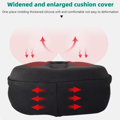 Cojín de gel extra ancho Big Bum para bicicleta ciclismo asiento de sillín suave comodidad - Imagen 5 de 16