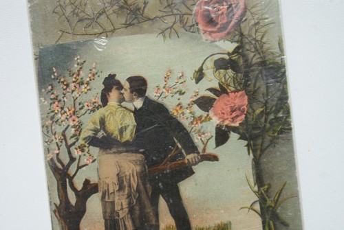 Old Antique Love Romance Victorian Postcard Let each Man do his best Shakespeare - 第 6/6 張圖片