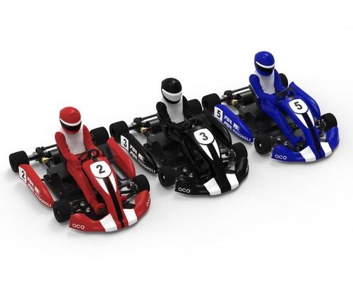 Team Saxo GK-200-PRO 1/8 RC Go Kart KIT ARTR Red Brushless Racing Car Cart Hobby - Picture 10 of 11