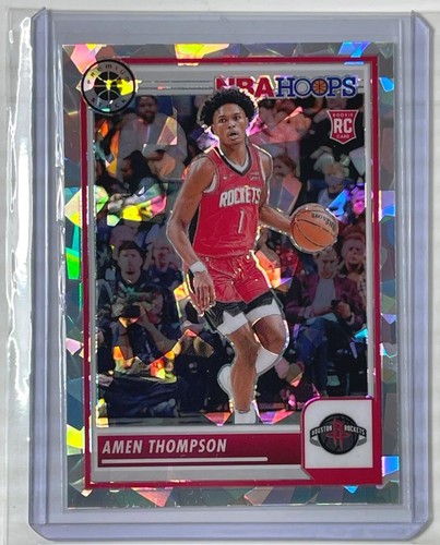 NBA HOOPS #86 2023-24 Amen Thompson novato hielo agrietado radiocontrol Houston Rockets - Imagen 3 de 3