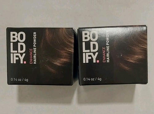 Neu 2 BOLDIFY Verbesserung Haaransatz Pulver 0,14 oz/4g ~ mittelbraun - schneller Versand - Bild 2 von 11