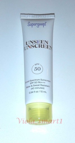 2x Supergoop! Protector solar invisible FPS 50 0,34 oz / 10 ml tamaño de viaje 08/26 - Imagen 2 de 3