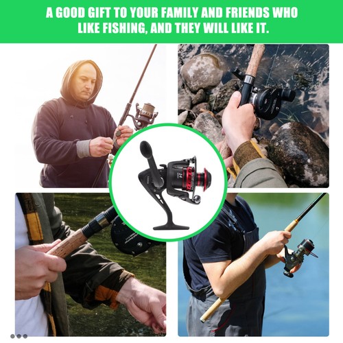 2 Count Angelsachen Angelzubehör Karpfen Fischrolle Tragbare Fischereirolle - Bild 9 von 12