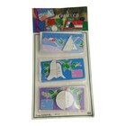 Vintage Pack Of 6 Honeycomb Christmas Gift Package Tags New Old Stock Present