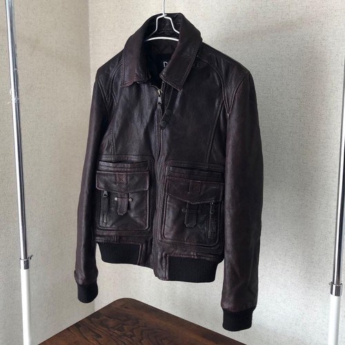DOLCE & GABBANA Lederjacke Archive abnehmbarer Kragen Oberbekleidung schwarz Größe L - Bild 1 von 24