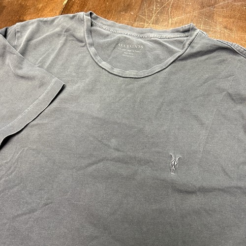 Allsaints Short Sleeve Gray Crew Neck T-Shirt Size XXL