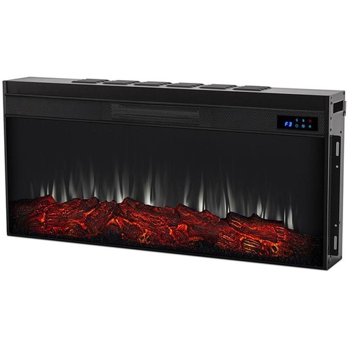 Real Flame Alcott Landscape Electric Wood Fireplace in White - Picture 16 of 24