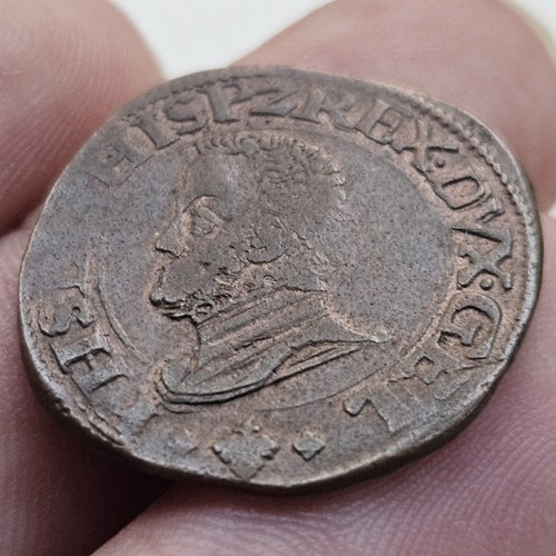 Gueldre Nimegue Liard oord Plilippe II (1578-79) Pays-Bas  - Picture 3 of 7