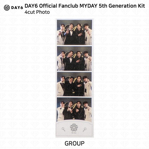 Day6 Official Fanclub MyDay 5th Generation Kit Photocard Keyring 4cut Photo - Picture 45 of 48