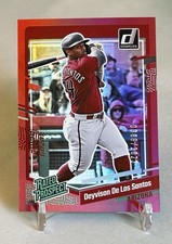 Deyvison De Los Santos 2023 Panini Donruss #79 Holo Red #/2023 Diamondbacks