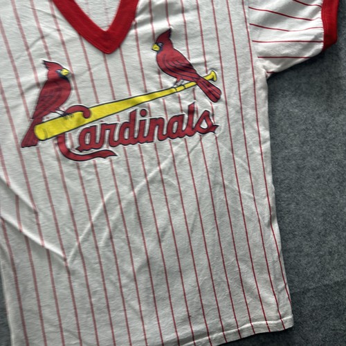 Vintage St. Louis Cardinals Shirt Herren Large rot weiß MLB Baseball Majestic 80s - Bild 4 von 15