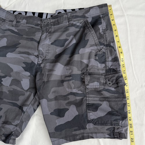 Iron Grey Camo Cargo Shorts Mens 40 Camouflage Stretch Outdoor Summer Pockets - Picture 11 of 11