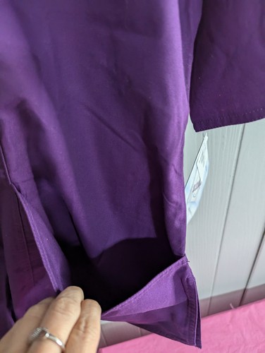 Scrubs by SMARTSCRUBS purple womens XL shirt top elastic back NWT - Picture 3 of 9