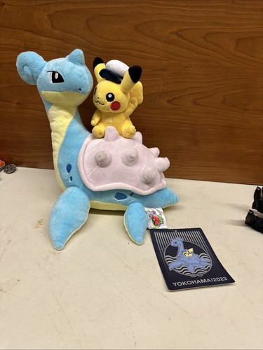 Pokémon 2023 World Championships Yokohama Japan Exclusive Lapras Pikachu Plush