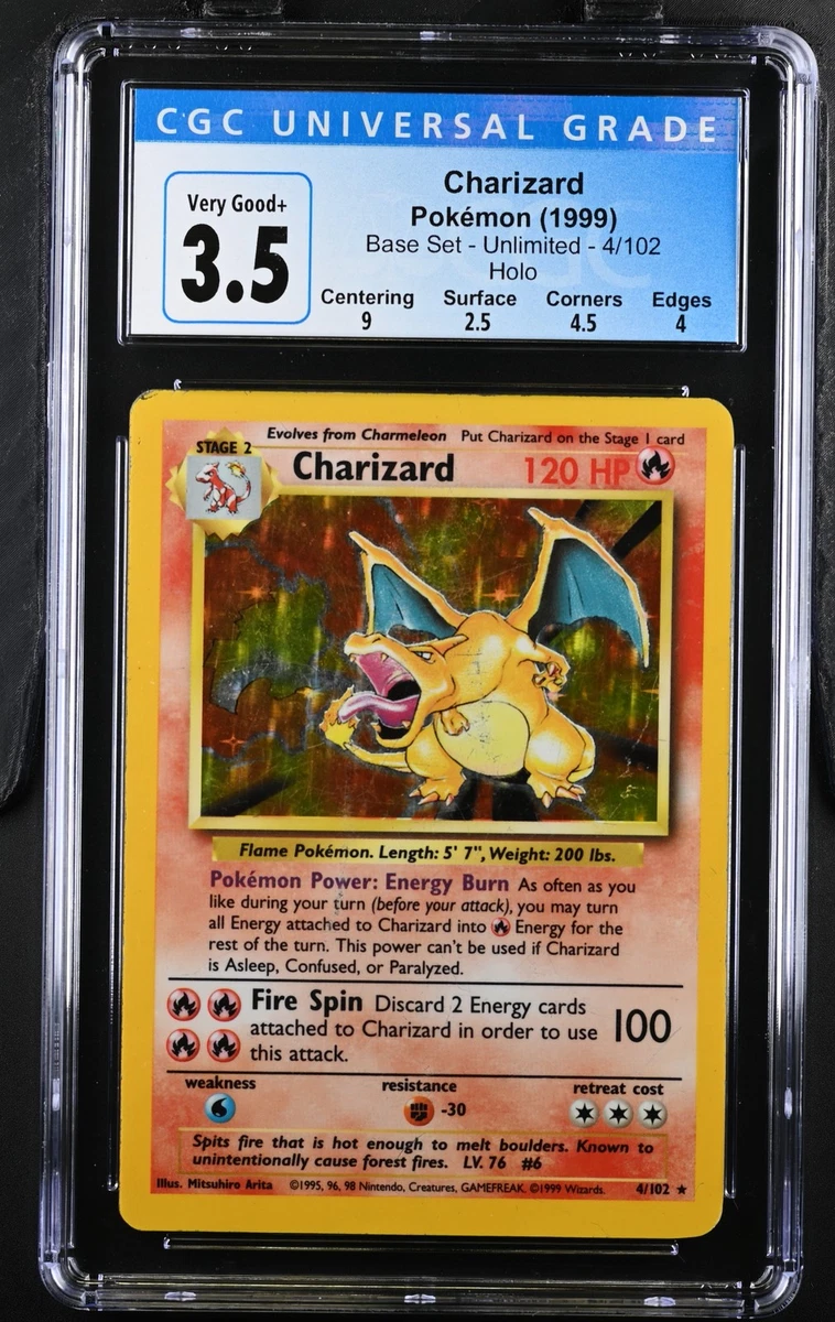 Charizard Pokémon TCG Holo Rare Base Set Individual Collectible