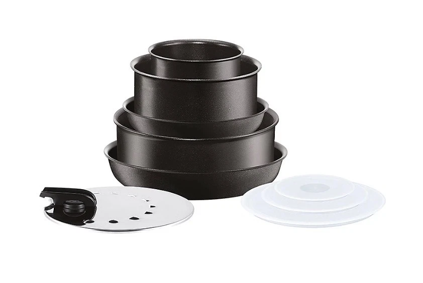 Tefal Ingenio Authentic L6719552 10pc Induction Pots & Pan Cookware Set, Da - Image 1 of 4
