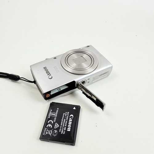 Canon IXUS 185 Digital Camera CCD Digicam 20MP 8x Zoom Silver HD Tested Working - Picture 2 of 12