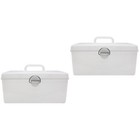 2 Count Storage Box with Compartments Mahjong Game Container Replacement Case