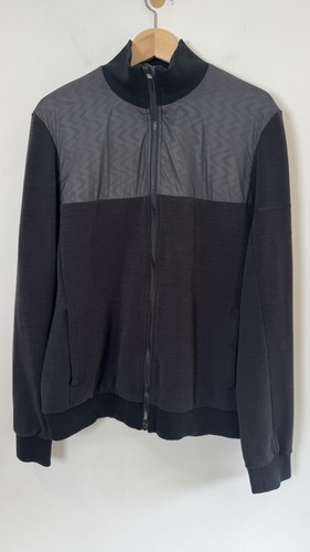 Rapha Track Jacket Size Large 'Poisson Pilote' Black Merino Blend - Picture 5 of 13