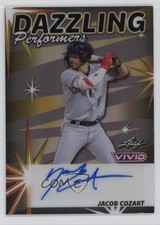 2024 Leaf Vivid Dazzling Performers Gray Prismatic /9 Jacob Cozart Auto 13u1