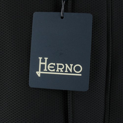 Herno Daunenjacke aus Polyamidmischung mit Kapuze Größe 58 (~3XL US) in strukturiertem Schwarz neu mit Etikett - Bild 17 von 17